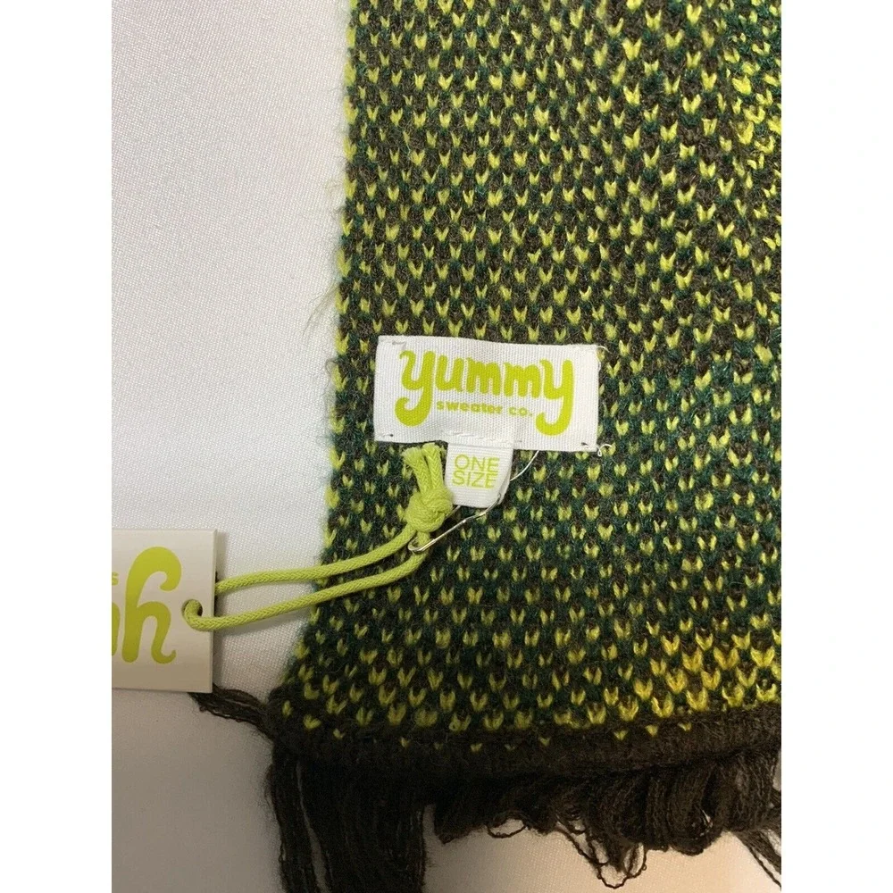 Yummy Sweater Co. Camo Fringed Scarf NEW